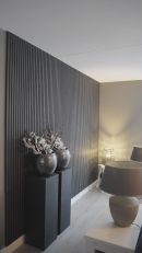 Akustische Wandpaneele Schwarzes Eichenholz | 240 cm x 60 cm | 3-seitiges Echtholzfurnier