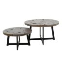 Couchtisch Danisha | 2er Set | Grau Teak