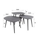 Couchtisch Derby | Schwarz Metallic