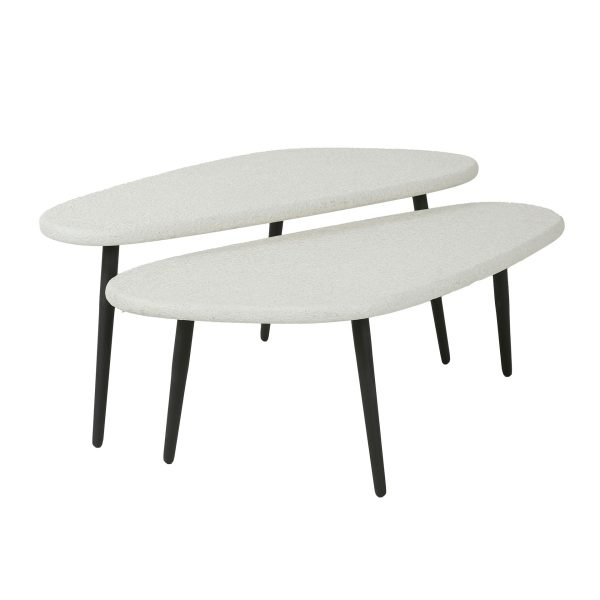 Couchtisch Chloe | Satz von 2 | Weißer Marmor – Bild 2