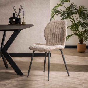 Esszimmerstuhl Collin | Beige Bouclé