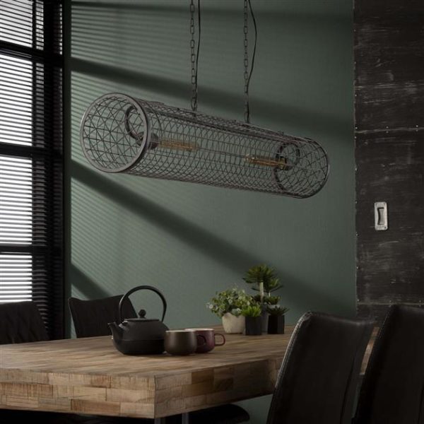 Hängeleuchte Industrie Netta Grau Ø20 cm – Bild 2