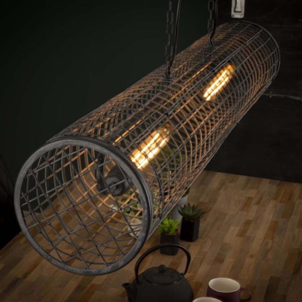 Hängeleuchte Industrie Netta Grau Ø20 cm – Bild 4