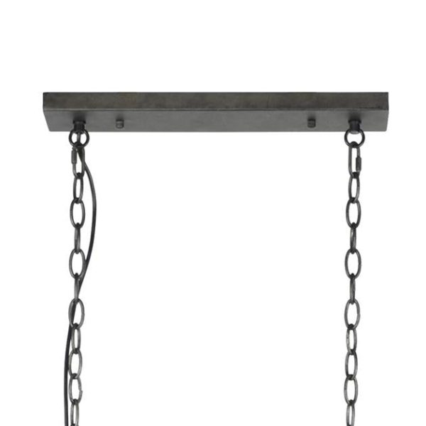 Hängeleuchte Industrie Netta Grau Ø20 cm – Bild 6