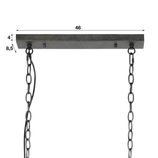 Hängeleuchte Industrie Netta Grau Ø20 cm – Bild 7