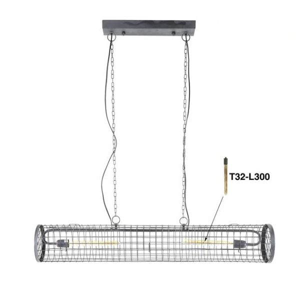 Hängeleuchte Industrie Netta Grau Ø20 cm – Bild 9