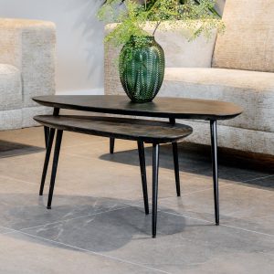 Couchtisch Flare | 2er Set | Schwarz