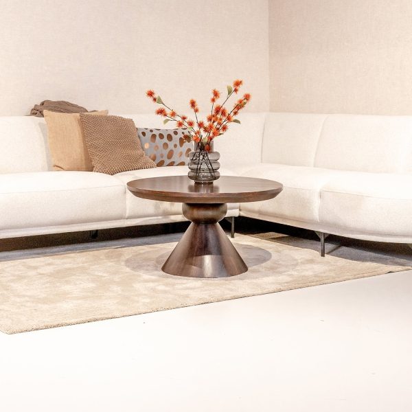 Couchtisch Brix Baltho | Rund | Walnuss Mango-Holz – Bild 7
