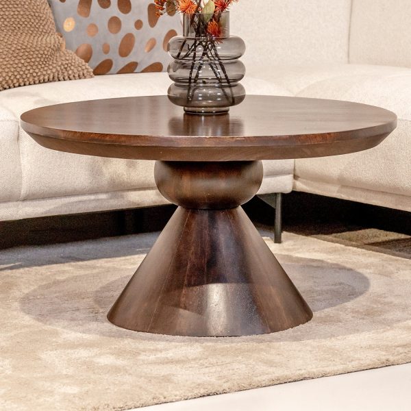 Couchtisch Brix Baltho | Rund | Walnuss Mango-Holz – Bild 5