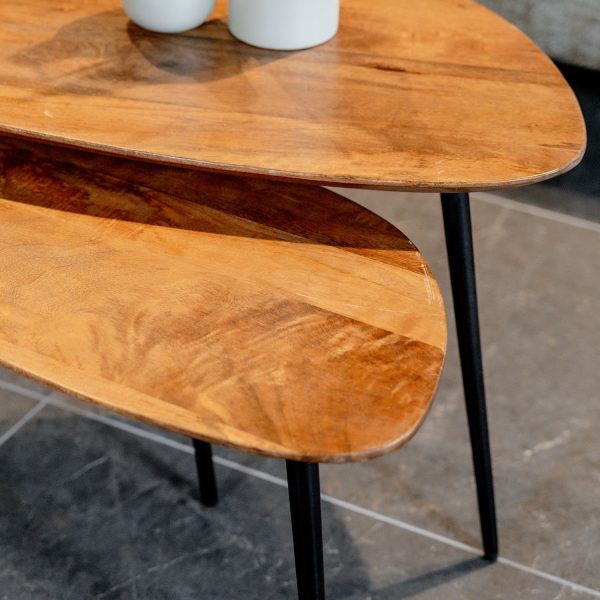 Couchtisch Flare | 2er Set | Mangoholz – Bild 3