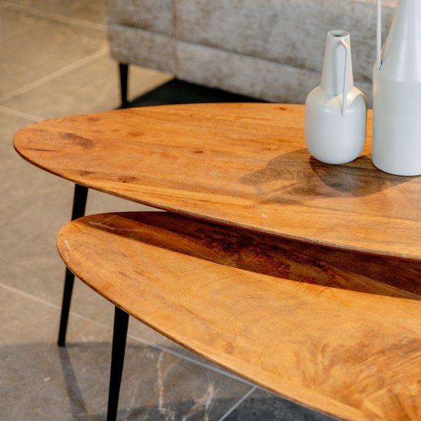 Couchtisch Flare | 2er Set | Mangoholz – Bild 6