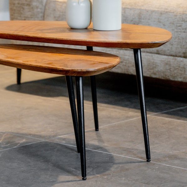 Couchtisch Flare | 2er Set | Mangoholz – Bild 5