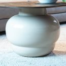 Couchtisch Dim | Espresso Mango Holz | Creme Metall