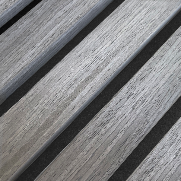 Akustische Wandpaneele Graues Walnussholz | 240 cm x 60 cm | 3-seitiges Echtholzfurnier – Bild 3