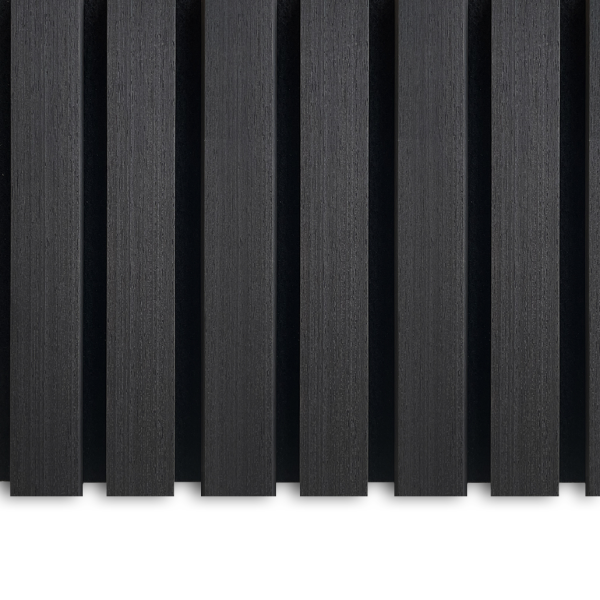 Akustische Wandpaneele Schwarzes Eichenholz | 240 cm x 60 cm | 3-seitiges Echtholzfurnier – Bild 2
