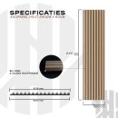 Akustische Wandpaneele Schwarzes Eichenholz | 240 cm x 60 cm | 3-seitiges Echtholzfurnier