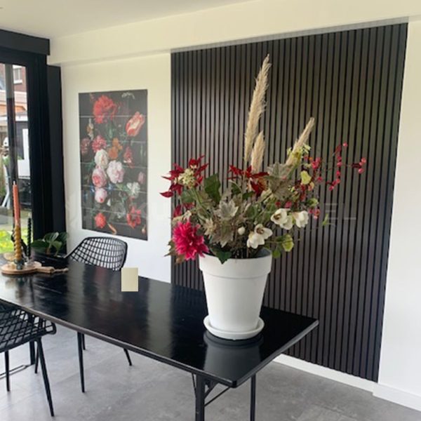 Akustische Wandpaneele Schwarzes Eichenholz | 240 cm x 60 cm | 3-seitiges Echtholzfurnier – Bild 4